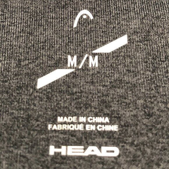 HEAD Athletic Activewear Hi Rise Leggings w Mesh Panels Gray + Black Size M - Picture 10 of 12